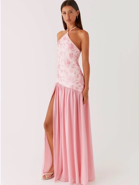Peppermayo Dresses & Skirts - Pink Peppermayo Janelle Beaded Maxi Dress SOLD
